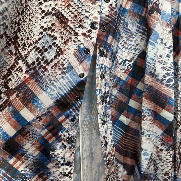 Ted Baker Lilis Quartz Print Midi Dress size 4 (US 10-12) long sleeve - Picture 11 of 15